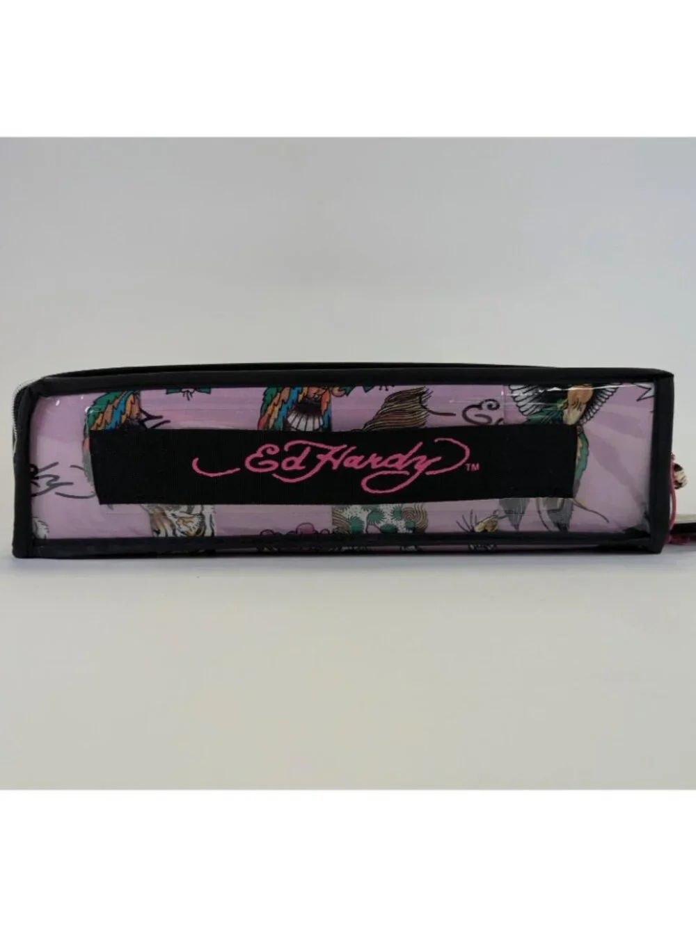 Ed Hardy Queen Sheet Set 6-Piece w 4 Pillowcases Purple Heart Tiger Rose - NEW